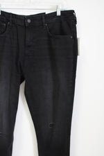 NEW Free Assembly Black Distressed High Rise Skinny Jeans | 16