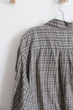 David Taylor Green Gray & Plaid Button Down Shirt | 2XL