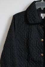 Dress Barn Black Quilted Jacket | L