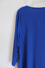 NEW Nina Leonard Cobalt Blue Dress | L