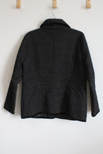 Dress Barn Black Quilted Jacket | L