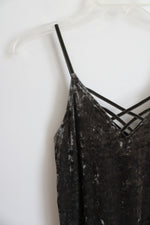 American Eagle Green Velvet Tank | XS