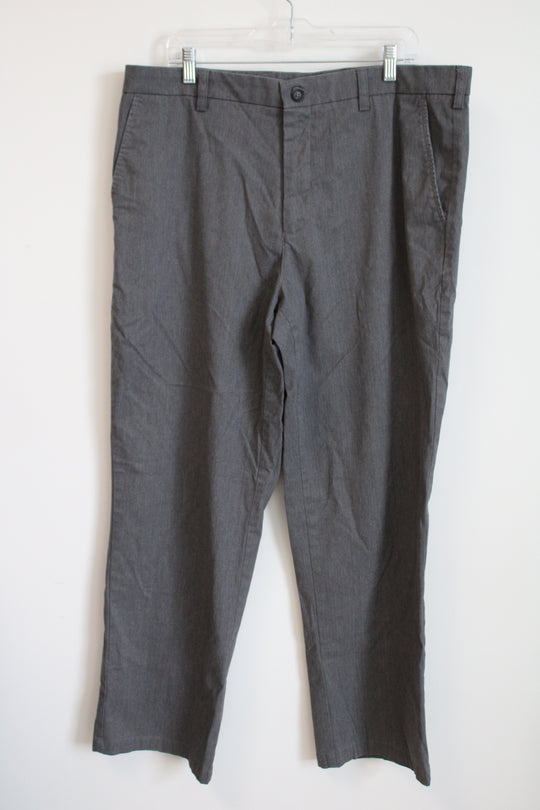 Croft & Barrow Gray Dress Pant Classic Fit | 38X32