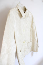 NEW Apparenza Vintage Ivory Floral Patterned Jacket | XL Petite