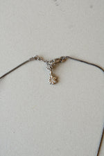 Lime Green Stone Sterling Silver Snake Chain Necklace