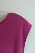 NEW J. Jill Dragon Fruit Pink V-neck Sleeveless Top | 3X