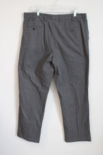 Croft & Barrow Gray Dress Pant Classic Fit | 38X32