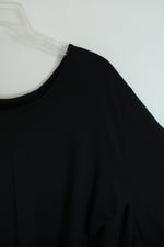 NEW J. Jill Wearever Collection Black Faux Wrap Top | 3X