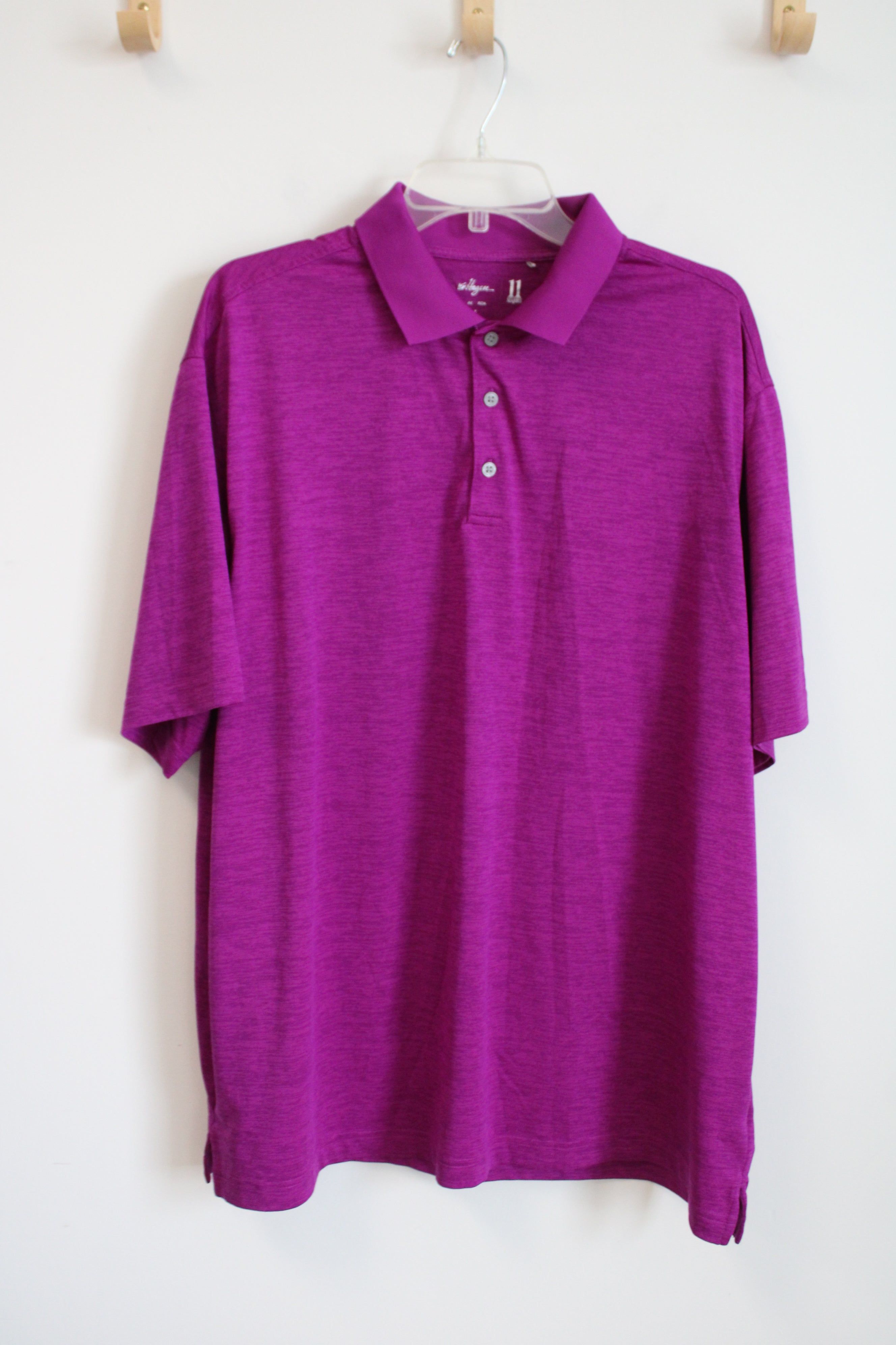 Walter Hagen 11 Majors Purple Pink Polo Shirt | XXL