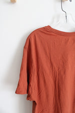 Eddie Bauer Orange Fox Shirt | XL