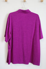 Walter Hagen 11 Majors Purple Pink Polo Shirt | XXL