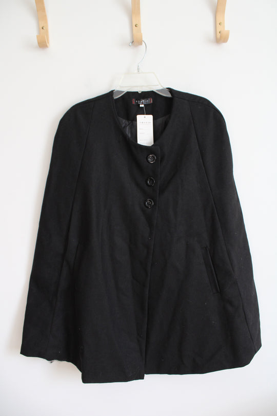 NEW Lanyizikou Black Poncho Cape | S
