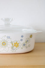 Corningware Floral White Ceramic 8X8 Casserole Dish