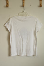 NEW Kate Spade New York White Floral Spade T-shirt | S