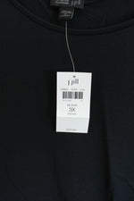 NEW J. Jill Wearever Collection Black Faux Wrap Top | 3X