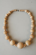 Wooden Beaded Chunky Necklace