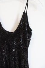 Mind Code Black Sequined Mini Dress | S