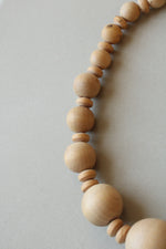 Wooden Beaded Chunky Necklace