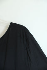 NEW J. Jill Wearever Collection Black Faux Wrap Top | 3X
