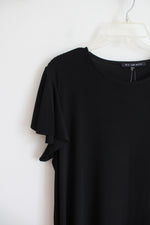 NEW Nik And Nash Black Ruffled Sleeve Dress | XL