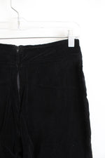 Not Guilty Black Velvet Pants | 3/4