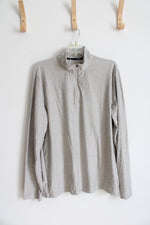 FLX Tan Heathered 1/4 Zip Lightweight Jacket | XL