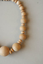Wooden Beaded Chunky Necklace