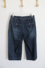 Sonoma Dark Wash Denim Capri Pants | 8