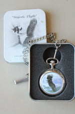 Al Agnew "Majestic Flight" Bald Eagle Pocket Watch