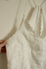 NEW American Eagle White Embroidered Tank | L