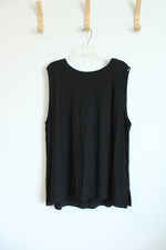 NEW J. Jill Wearever Collection Black Long Layering Tank | 3X
