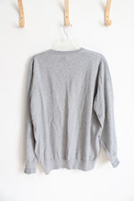 L.L. Bean Cotton Cashmere Gray V-Neck Sweater | L
