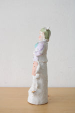 Porcelain Painted Ball Throwing Boy Figurine