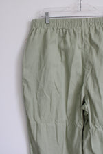 NEW Basic Editions Twill Green Pant | 2X Short