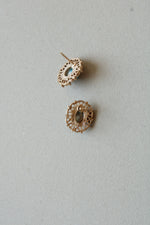 Gold Turquoise Stud Earrings