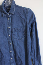 J. Crew Long Sleeve Denim Top | XS