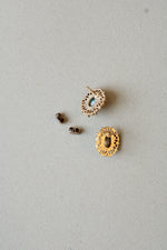 Gold Turquoise Stud Earrings
