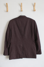 Haggar Red Gray & Black Velvet Lapels Blazer | 38R