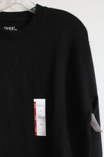 NEW Time And Tru Black Fleece Lined Sweater | M