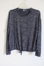 Gap Drawstring Waist Long Sleeved Blue Top | M