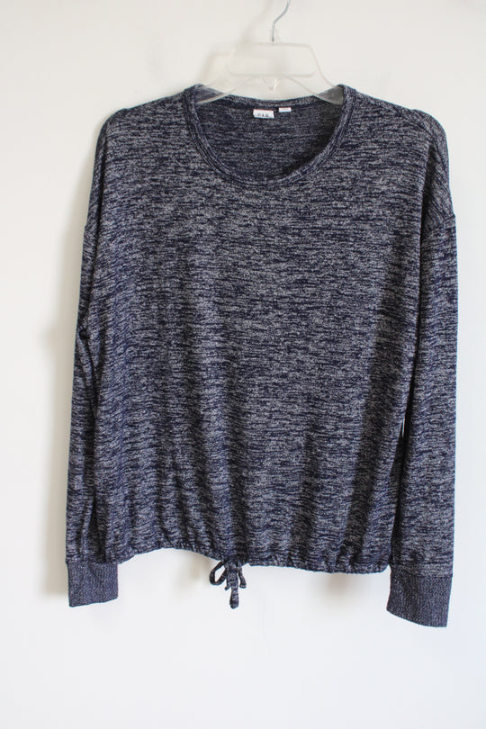 Gap Drawstring Waist Long Sleeved Blue Top | M
