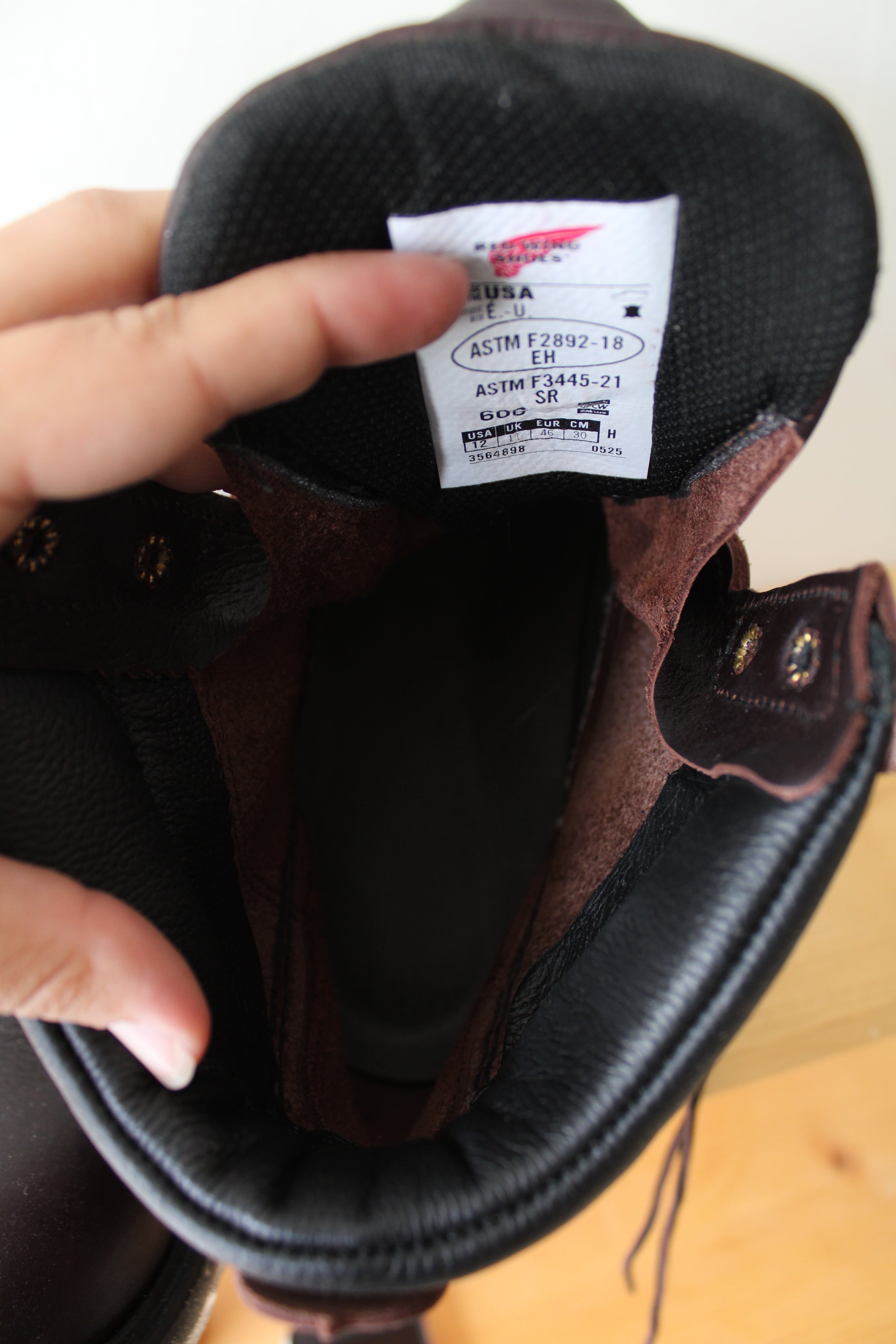 Red Wings 606 Brown Leather Boots | Size 12