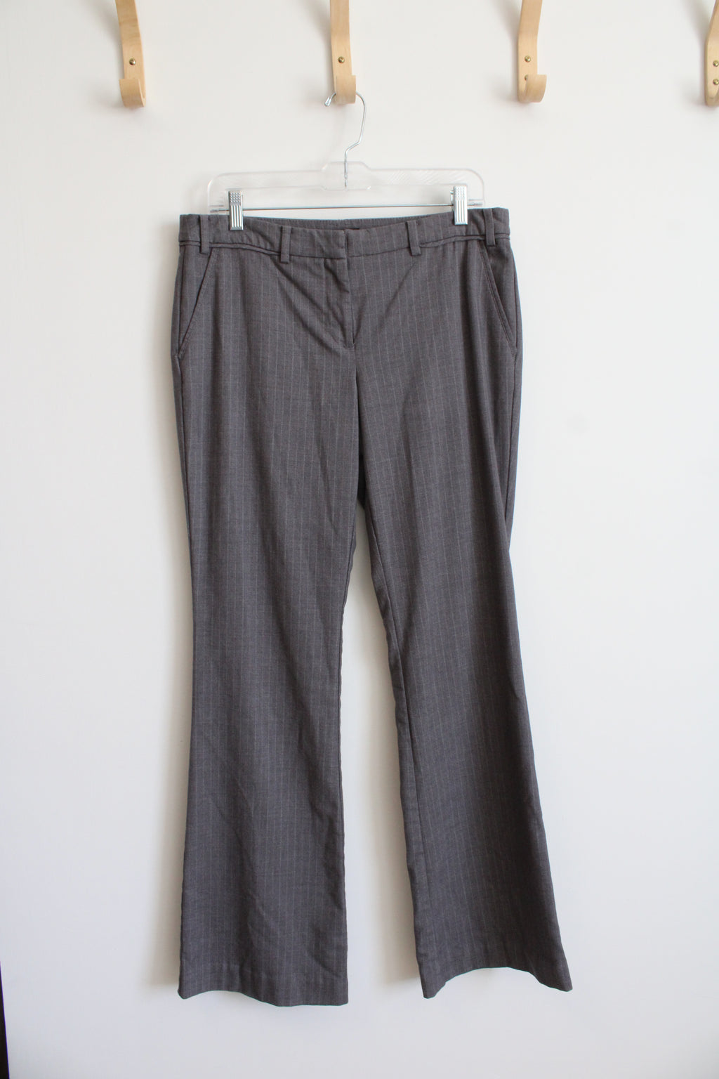 Worthington Lose Rise Slim Fit Gray Dress Pants | 8