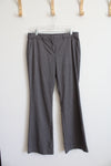 Worthington Lose Rise Slim Fit Gray Dress Pants | 8