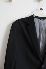 Haggar In Motion Tailored Fit Black Blazer | 48R