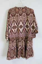 NEW Anthropologie Conditions Flowy Mini Slouchy Dolman Balloon Dress | L
