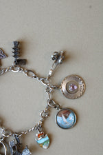 Sterling Silver Western Theme Charm Bracelet