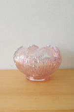 Fenton Pink Carnival Iridescent Glass Dish