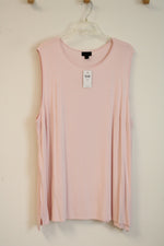 NEW J. Jill Wearever Collection Pale Pink Long Layering Tank | 3X