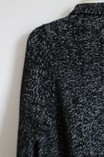 Merona Black Heathered Asymmetrical Cardigan | XXL